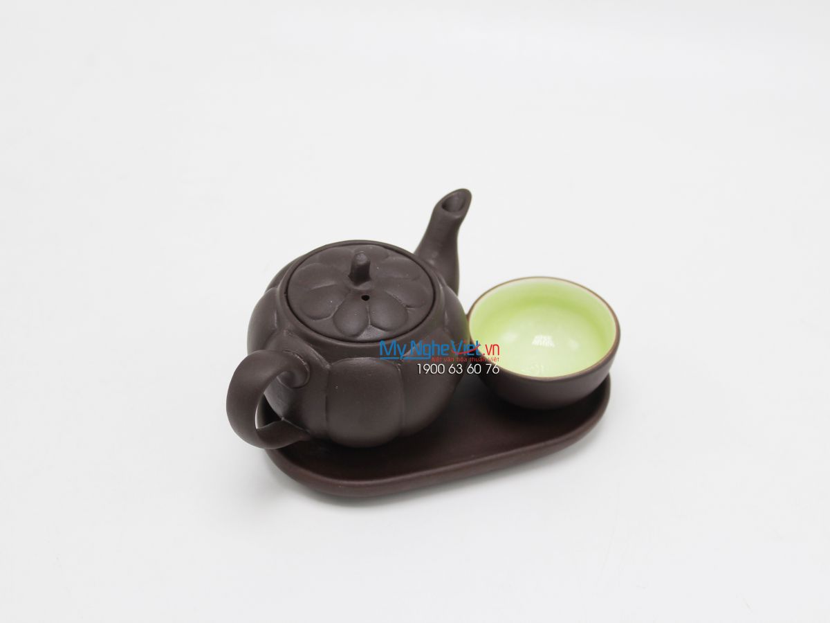 Bình trà tử sa độc ẩm dạng bí - MNV - TS048-3 Bình trà tử sa độc ẩm dạng bí - MNV - TS048-3